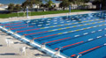 Girls swimming sport icon.