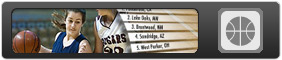 High School Girls Basketball Rankings. Basketball gaurd driving to the basket.